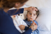 pediatric urgent care for boy with fever